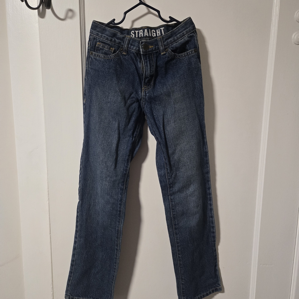 Blue Straight Leg Jeans